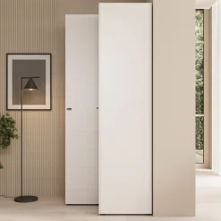 Nouran - Kledingkast hoek - Wit - 95x90x208 cm