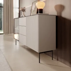 Okari - Dressoir - Beige - 157x39x84 cm