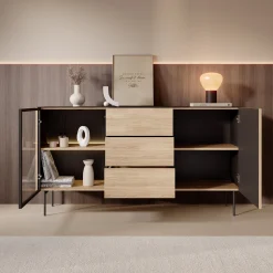 Okari - Dressoir - Eikenpatroon - 157x39x84 cm