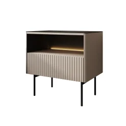 Okari - Nachtkastje - Beige - 57x39x57 cm