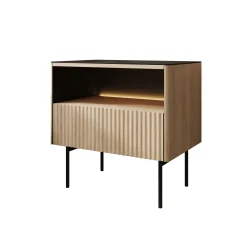 Okari - Nachtkastje - Eiken - 57x39x57 cm