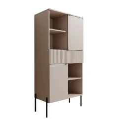 Oriya - Boekenkast - Beige - 70x40x150 cm