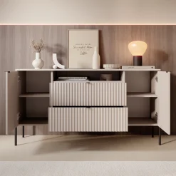 Oriya - Dressoir - Beige - 140x40x75 cm