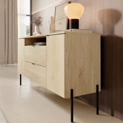 Oriya - Dressoir - Eikenpatroon - 140x40x75 cm