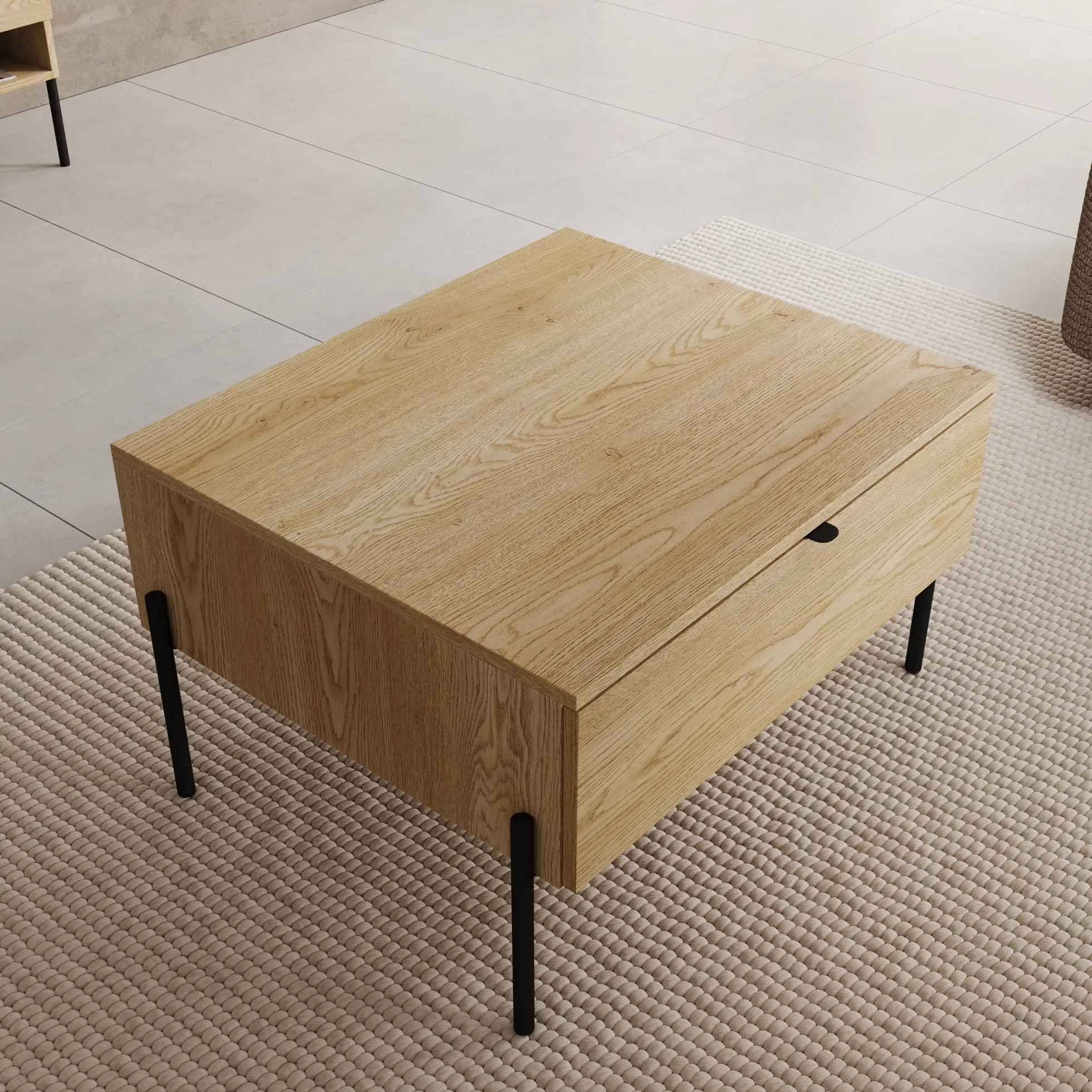 Oriya - Salontafel - Eikenpatroon - 70x60x43 cm