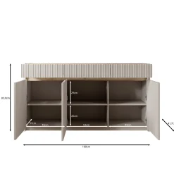 Orlano - Dressoir - Beige - 160x42x86 cm