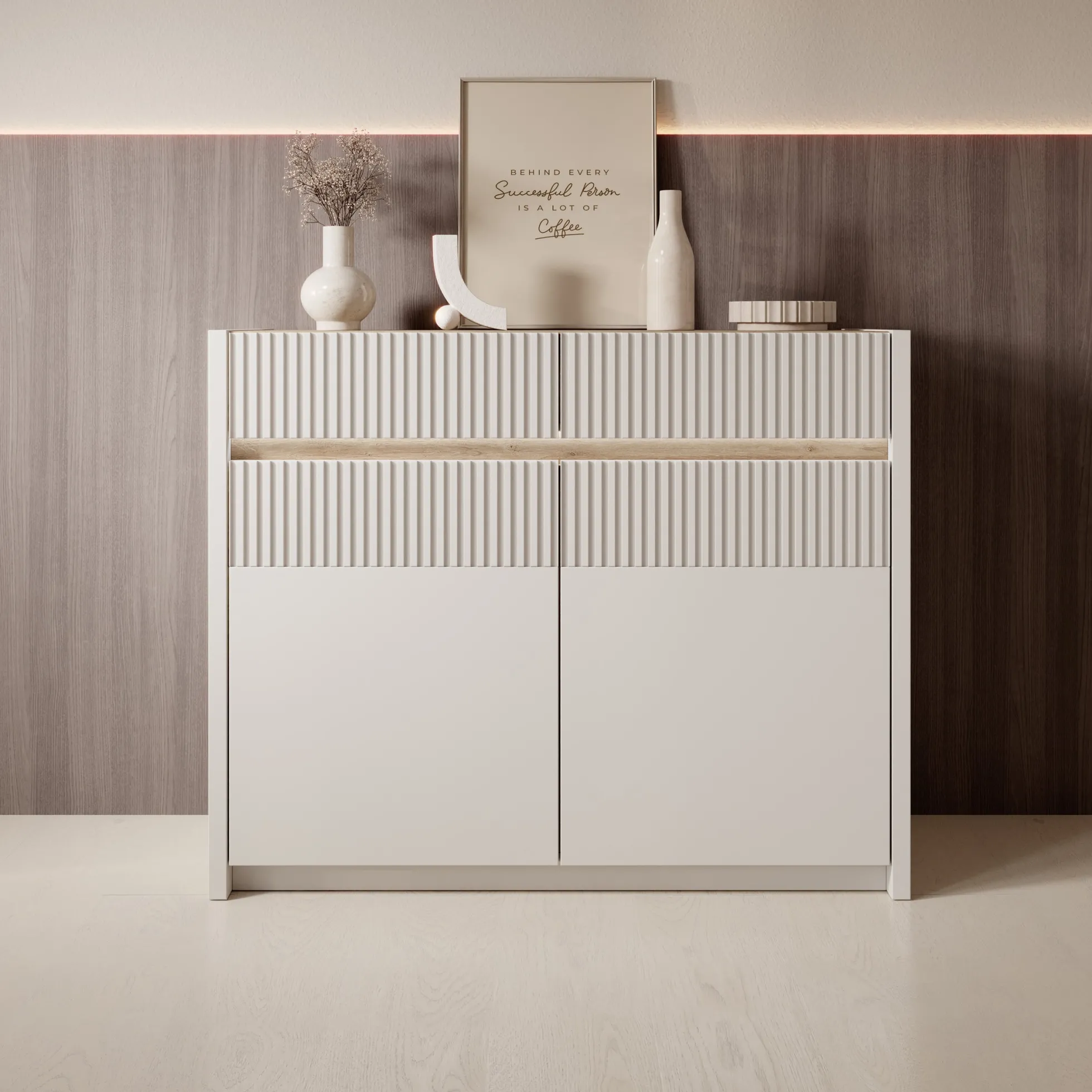 Orlano - Dressoir - Beige - 105x42x86 cm