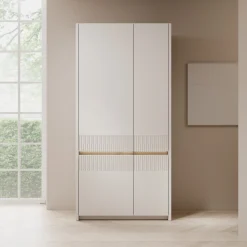 Orlano - Kledingkast - Beige - 95x52x198 cm
