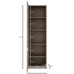 Orlano - Kledingkast - Beige - 61x42x197 cm