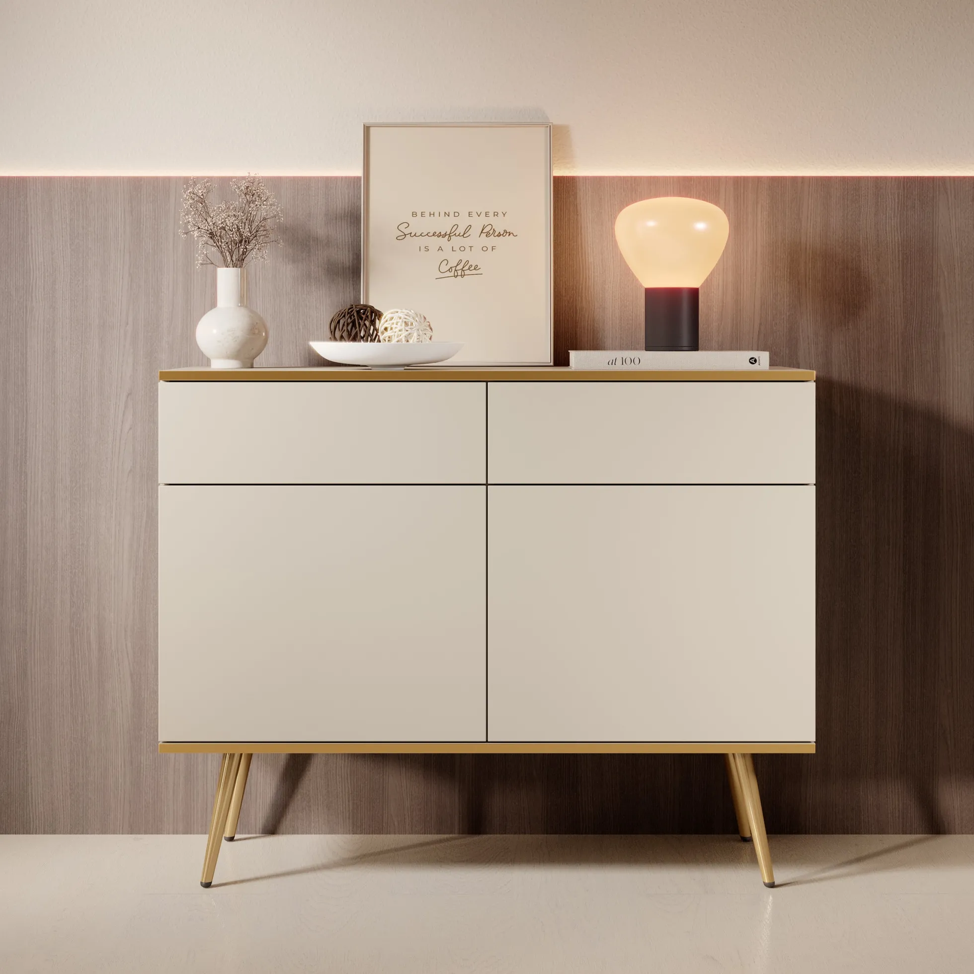 Orleans - Dressoir - Beige - 107x39x85 cm