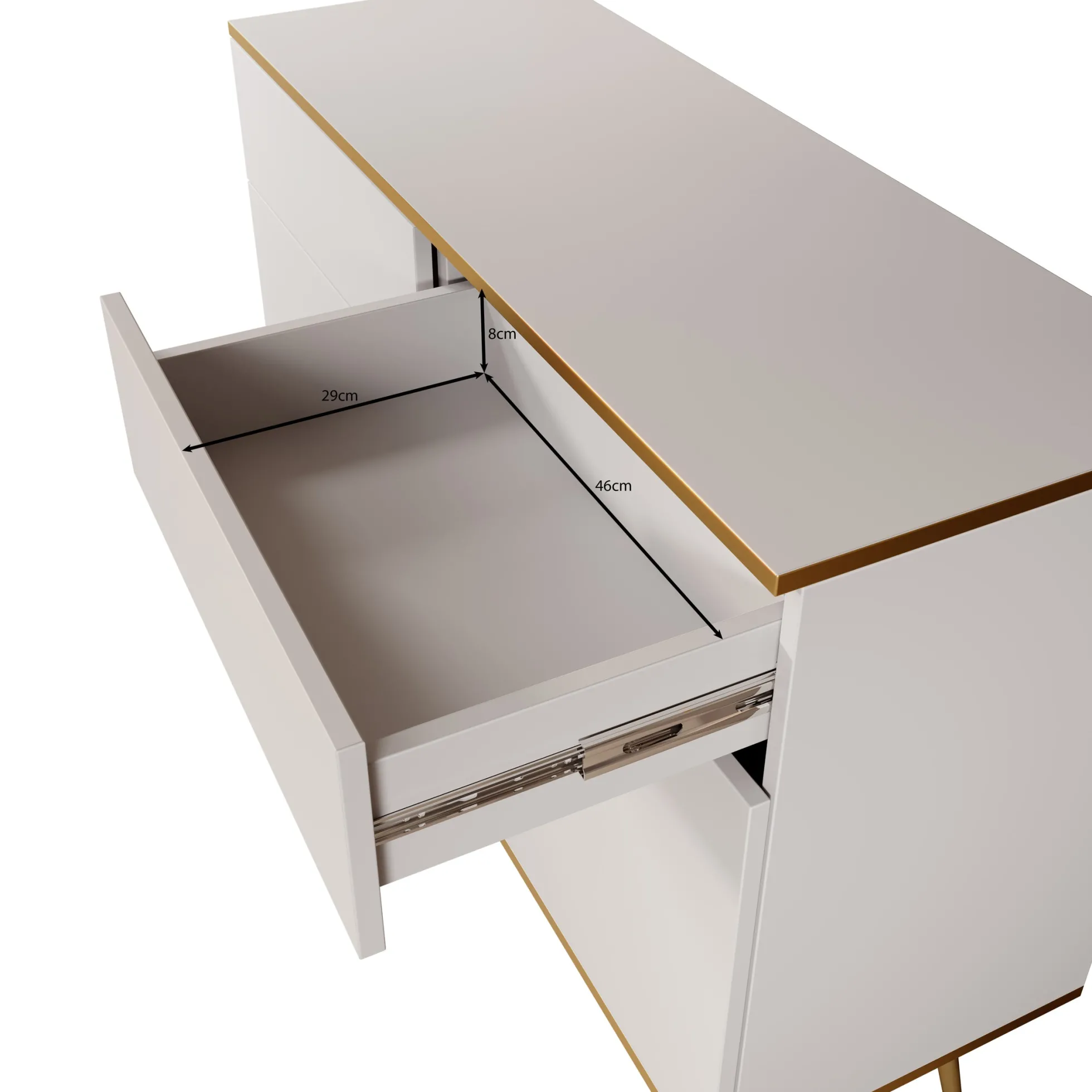 Orleans - Dressoir - Beige - 107x39x85 cm