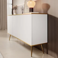 Orleans - Dressoir - Wit - 160x39x85 cm
