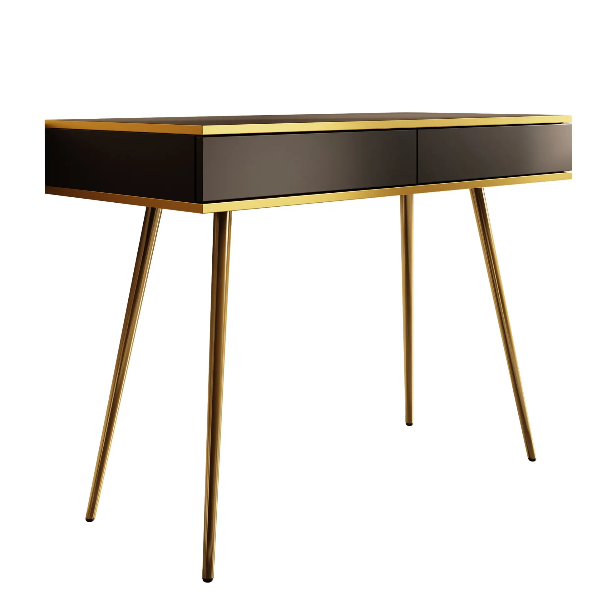 Orleans - Kaptafel - Zwart - 102x50 cm