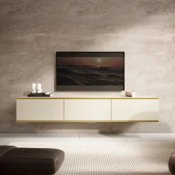 Orleans - TV-Meubel - Beige - 175x32x30 cm
