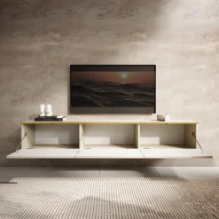 Orleans - TV-Meubel - Beige - 175x32x30 cm
