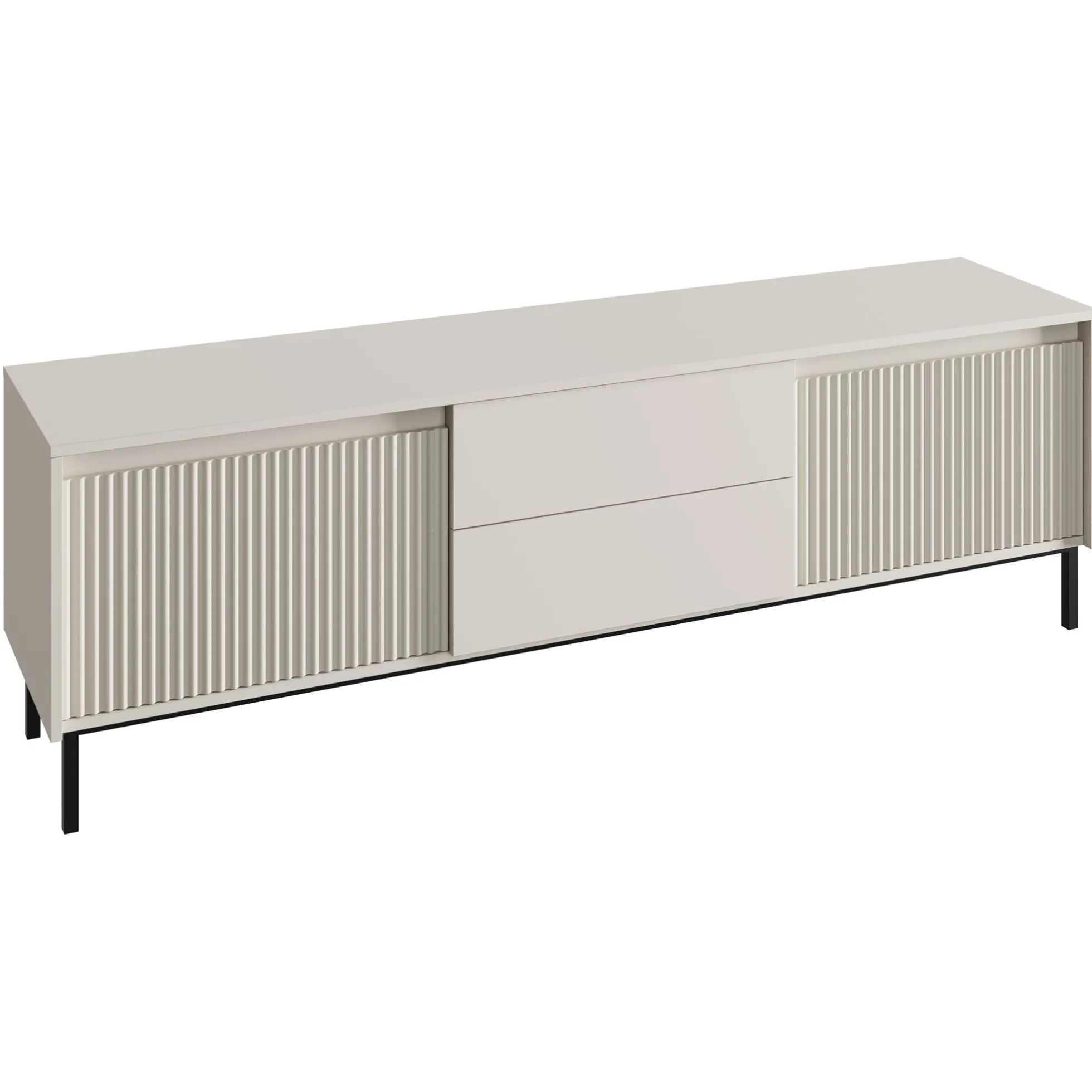 Orvana 2 - TV-Meubel met 2 deuren - Beige - 174x40x60 cm