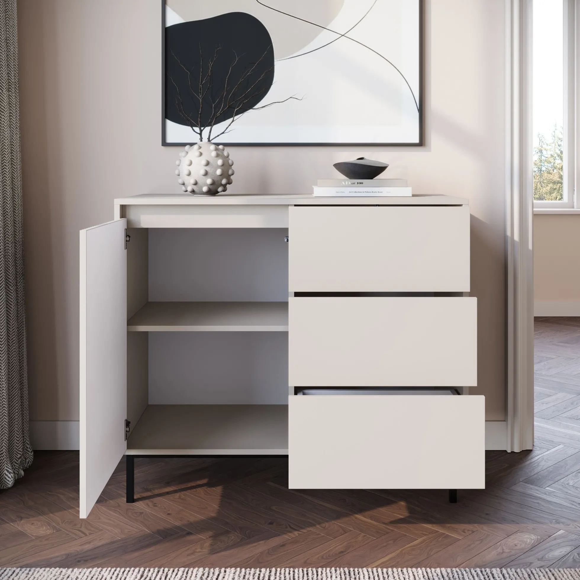 Orvana - Dressoir - Beige - 103x50x90 cm