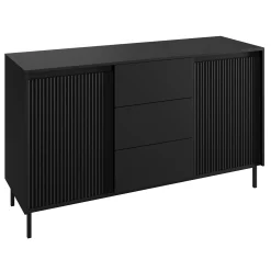 Orvana - Dressoir - Zwart - 153x50x90 cm