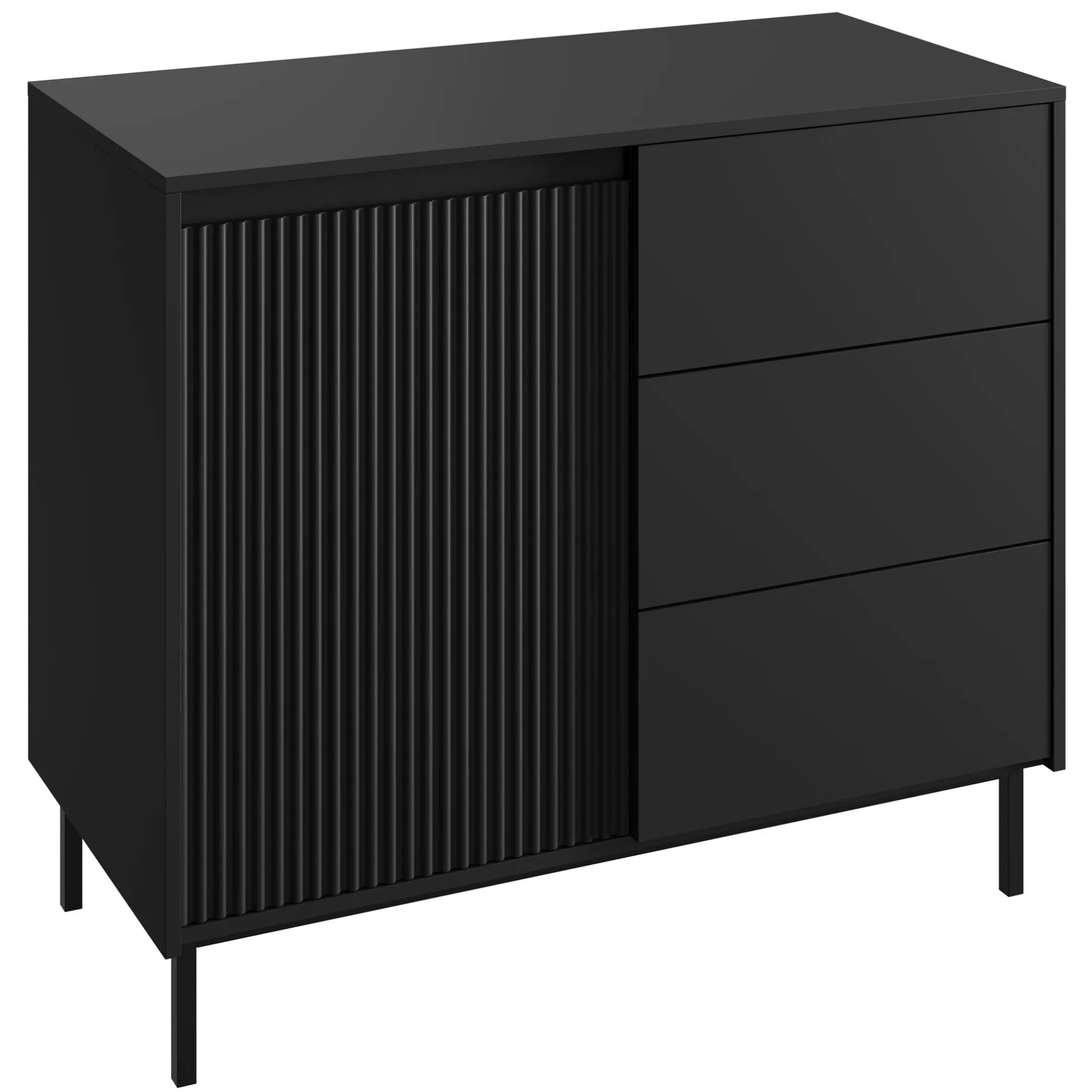 Orvana - Dressoir - Zwart - 103x50x90 cm