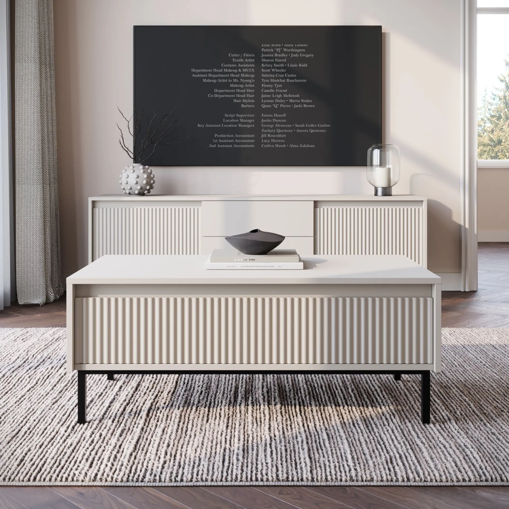 Orvana - Salontafel met lade - Beige