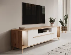 Oswald - TV-Meubel - Wit - 189 cm