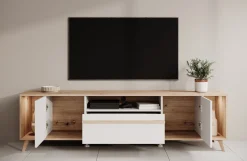 Oswald - TV-Meubel - Wit - 189 cm