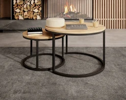 Ovalo - Salontafel set van 2 - Eiken