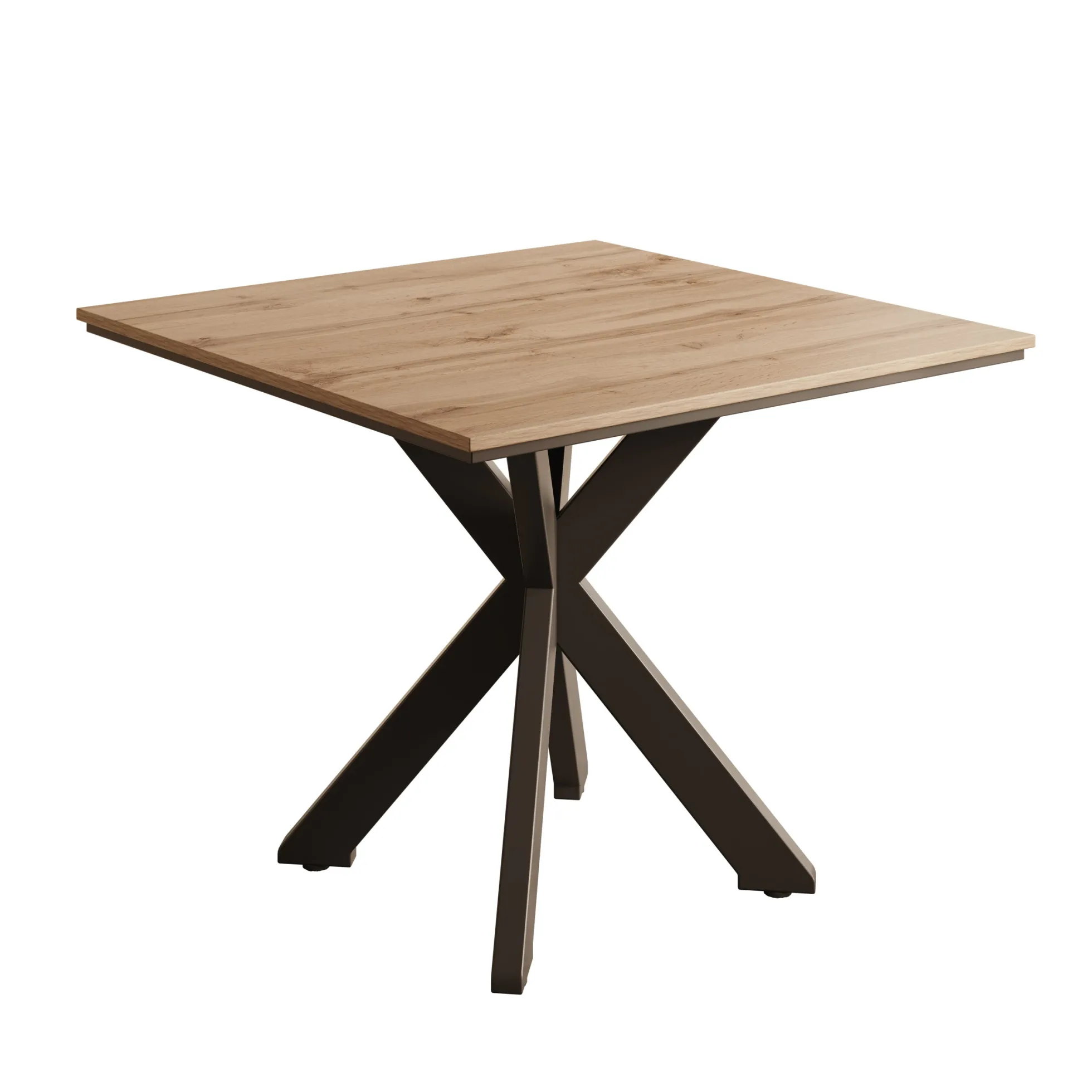 Pacey - Eetkamertafel - Eiken - 90x90x74 cm