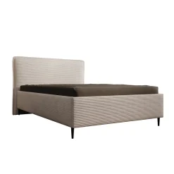 Palawan - Tweepersoonsbed - Ribstof beige - 140x200 cm