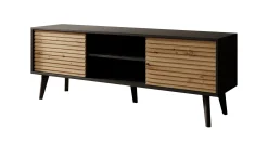 Palladium - TV-Meubel - Eiken/zwart - 154 cm