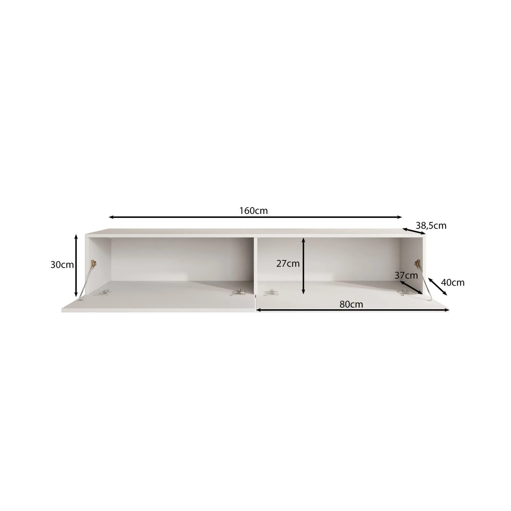 Palm - TV-Meubel - Beige - 160x40x30 cm