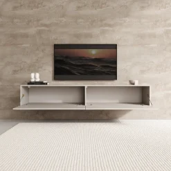 Palm - TV-Meubel - Beige - 180x40x30 cm