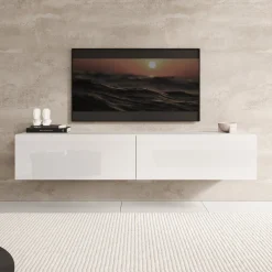 Palm - TV-Meubel - Wit - 160x40x30 cm