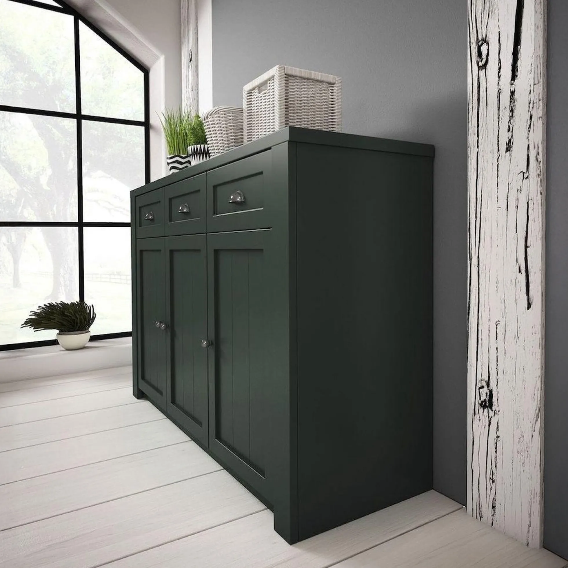 Parello 3 - Dressoir - Groen - 130x43x88 cm