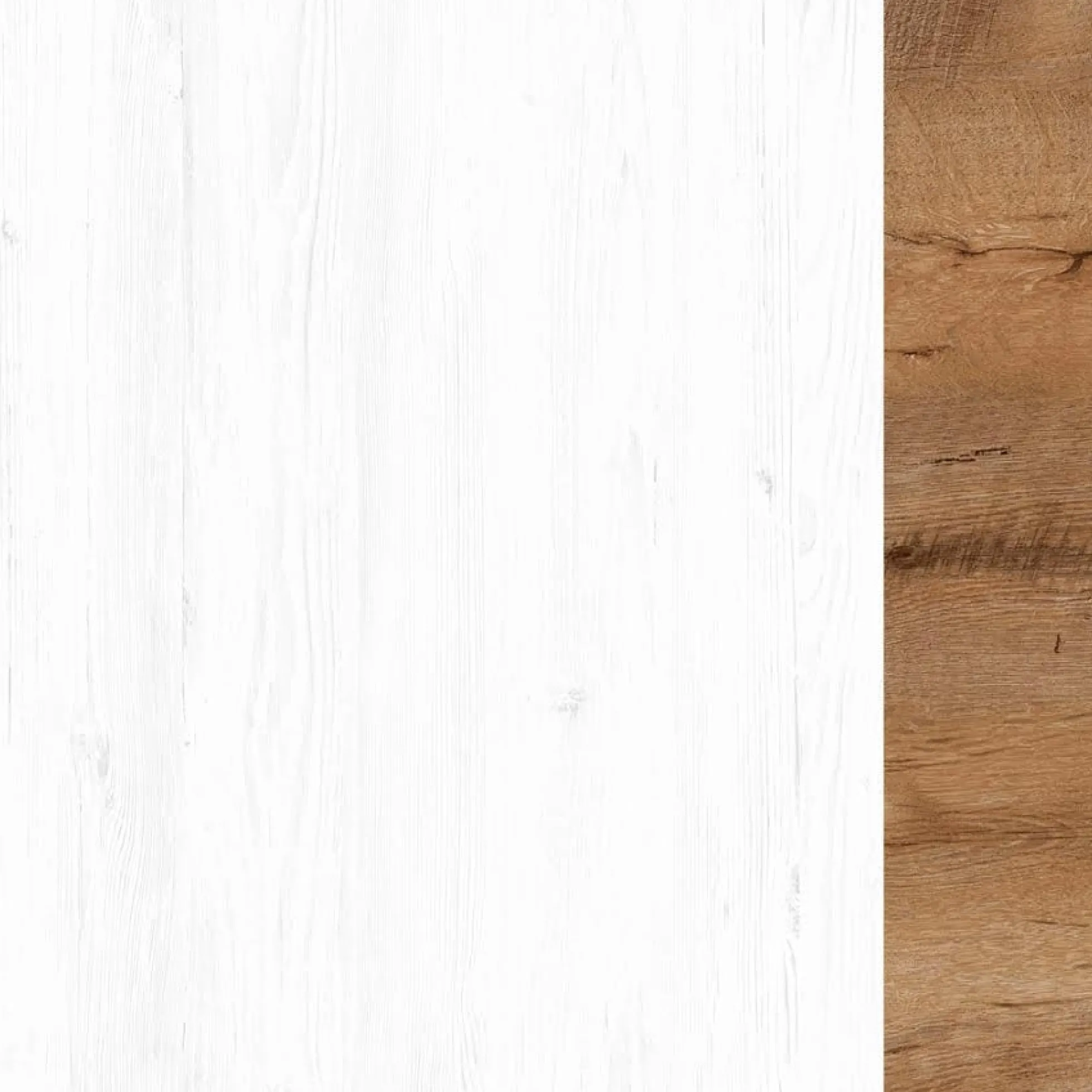Parello - Bureau - Wit/eiken - 160x67 cm
