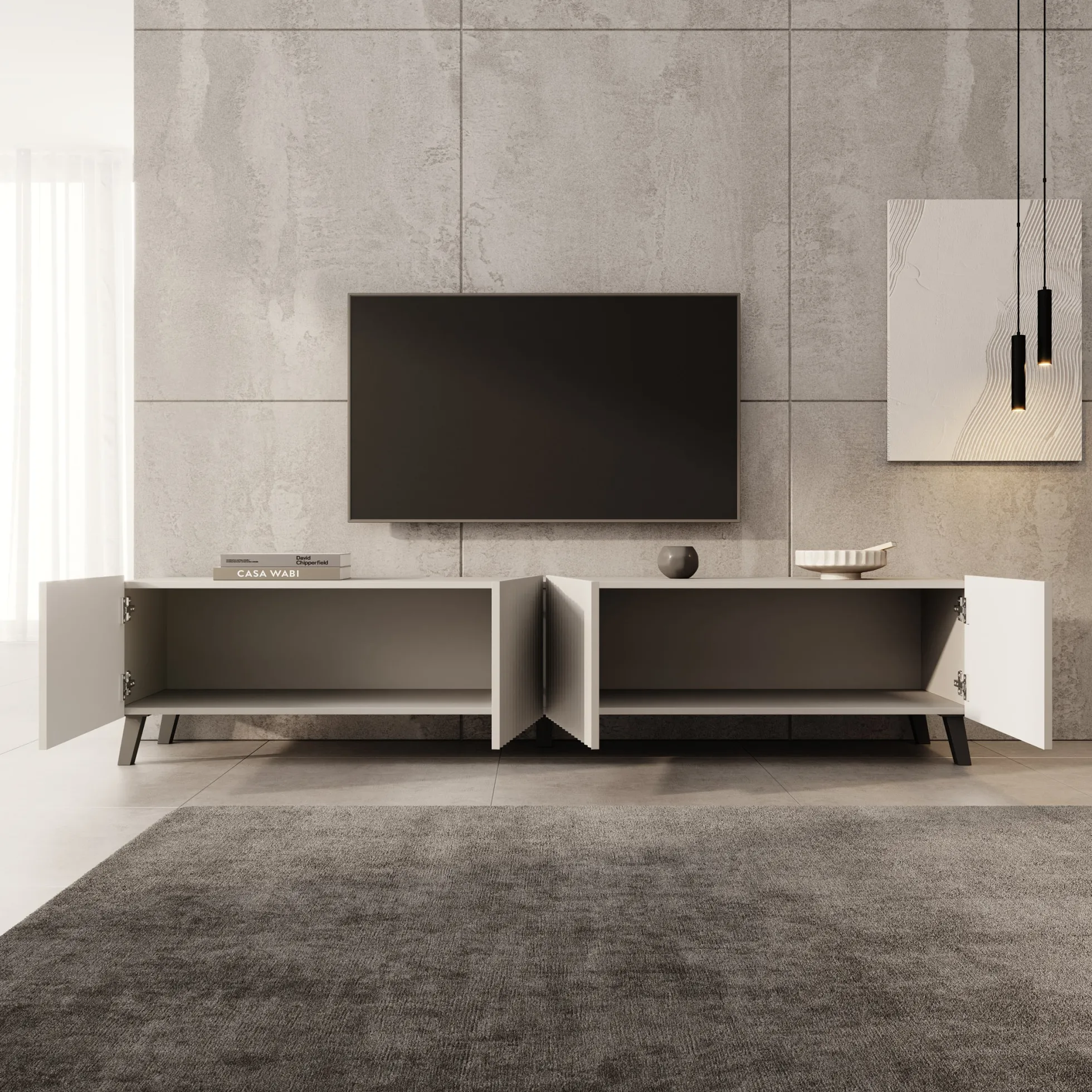 Pepinos 2 - TV-Meubel - Beige - 200x42x44 cm