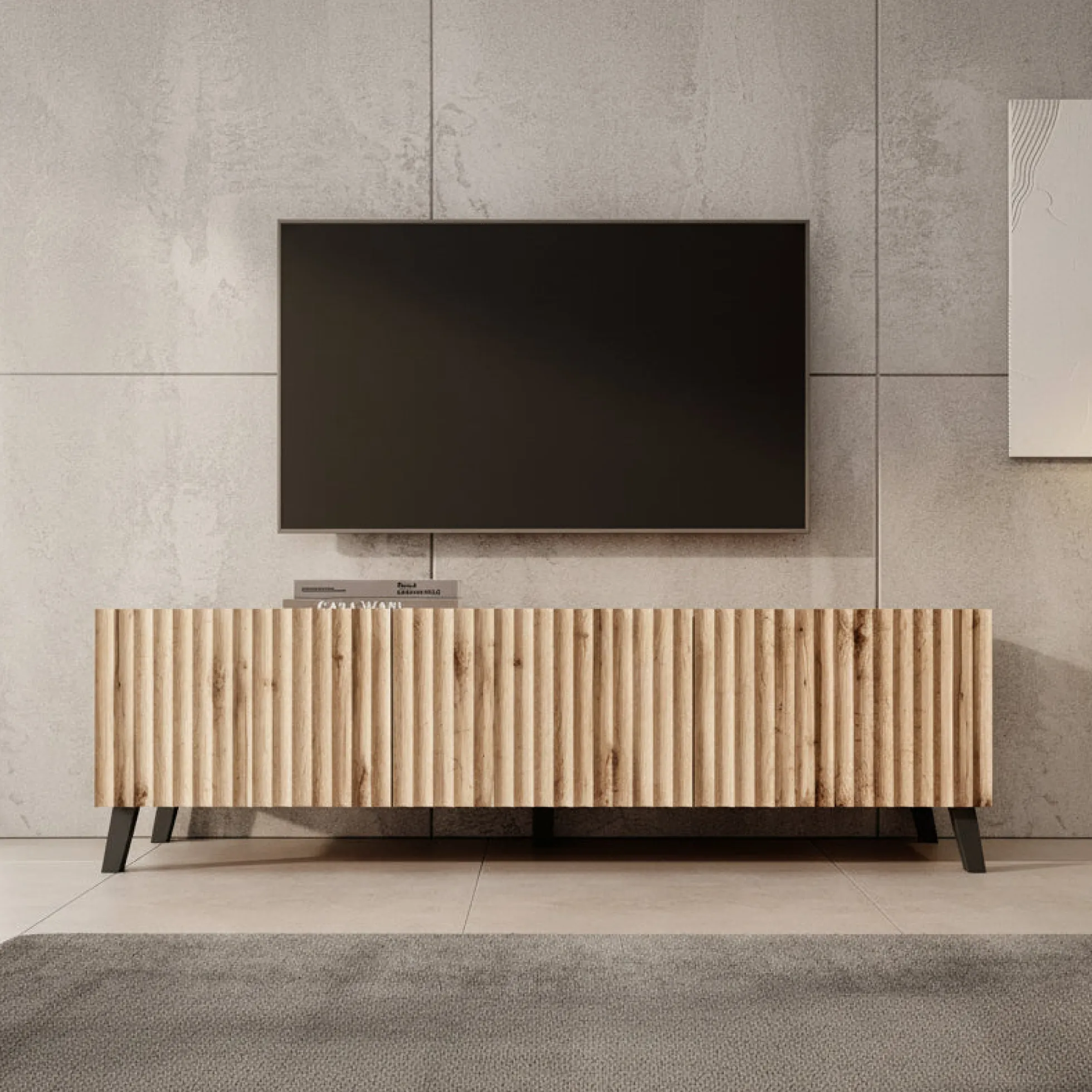 Pepinos 2 - TV-Meubel - Eiken - 150x42x44 cm