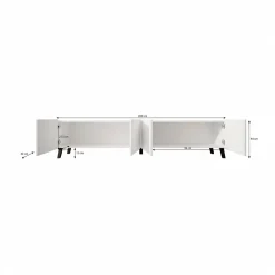 Pepinos 2 - TV-Meubel - Eiken - 200x42x44 cm