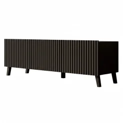 Pepinos 2 - TV-Meubel - Mat zwart - 150x42x44 cm