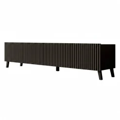 Pepinos 2 - TV-Meubel - Mat zwart - 200x42x44 cm