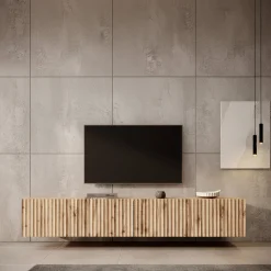 Pepinos - TV-Meubel - Eiken - 200x42x33 cm