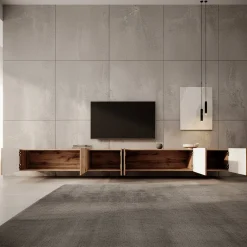 Pepinos - TV-Meubel - Eiken - 300x42x33 cm