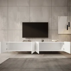 Pepinos - TV-Meubel - Wit - 200x42x33 cm
