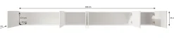 Pepinos - TV-Meubel - Wit - 300x42x33 cm