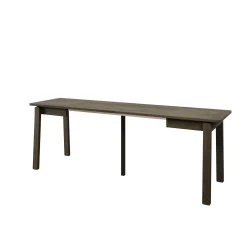 Portino - Eetkamertafel - Donker eiken - 104-224x60x77 cm