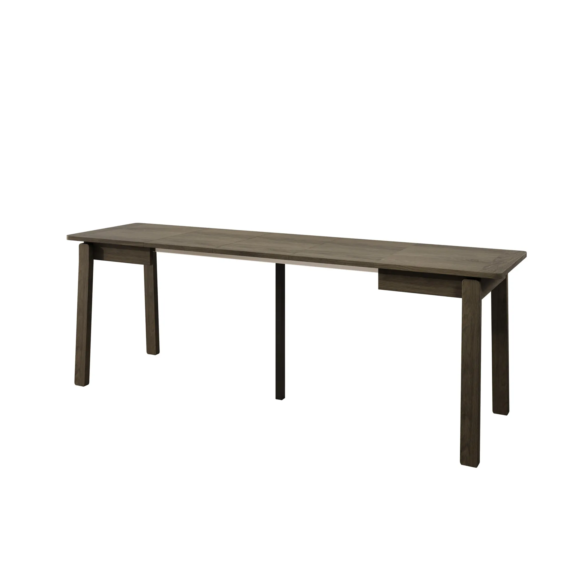 Portino - Eetkamertafel - Donker eiken - 104-224x60x77 cm