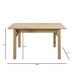 Portino - Eetkamertafel - Donker eiken - 149-269x85x77 cm