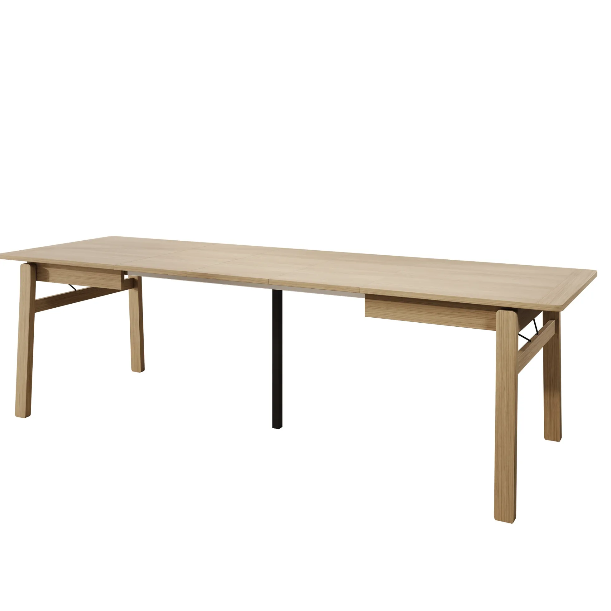 Portino - Eetkamertafel - Licht eiken - 149-269x85x77cm