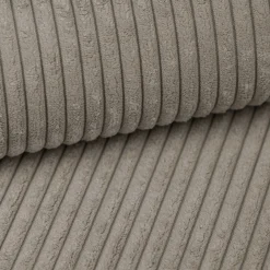 Prudence - Hoekbank 3-zits met chaise longue - Ribstof bruin - Univers