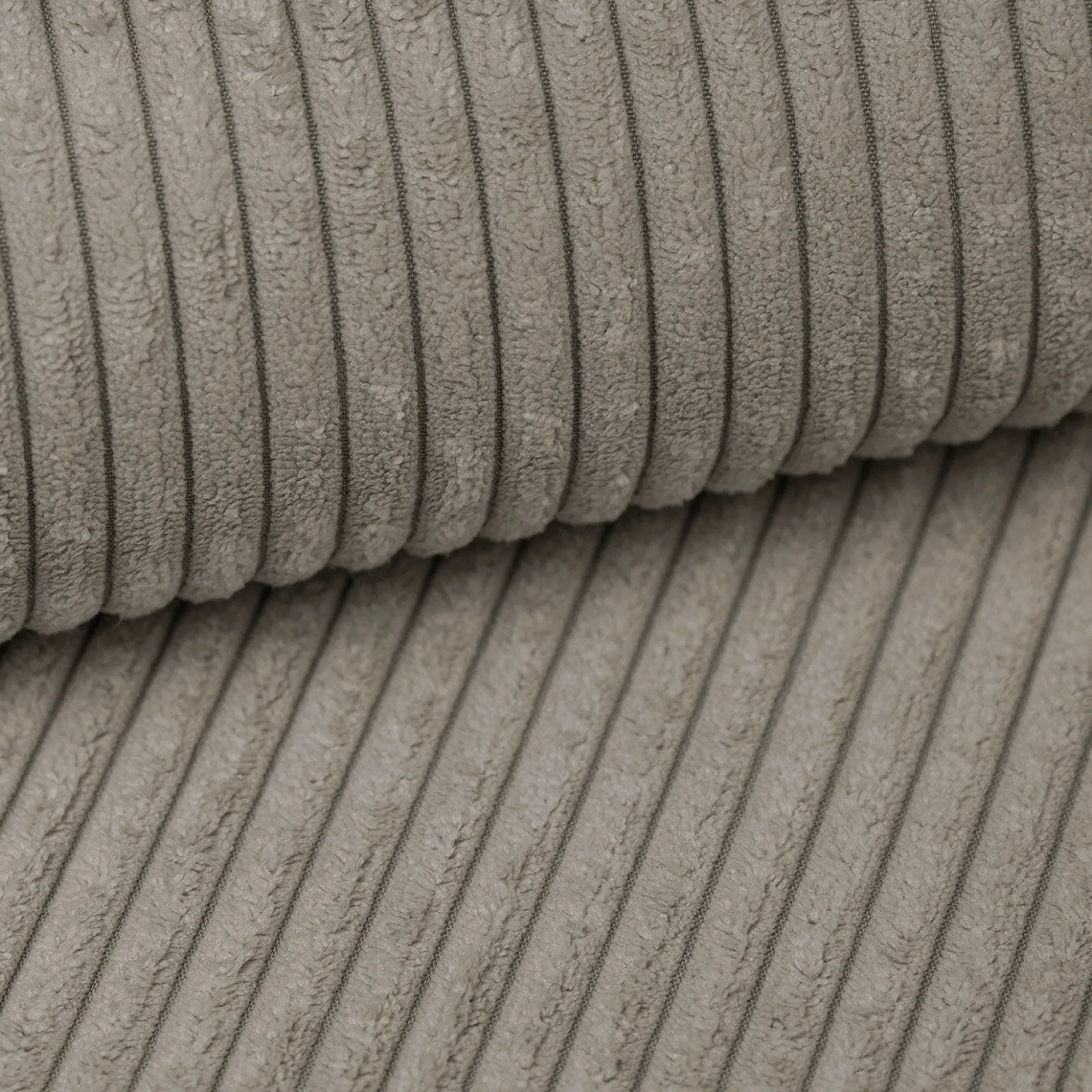 Prudence U - Hoekbank 4-zits met chaise longue - Ribstof bruin - Unive